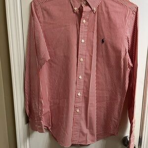 Ralph Lauren Red Casual Button Down Shirt